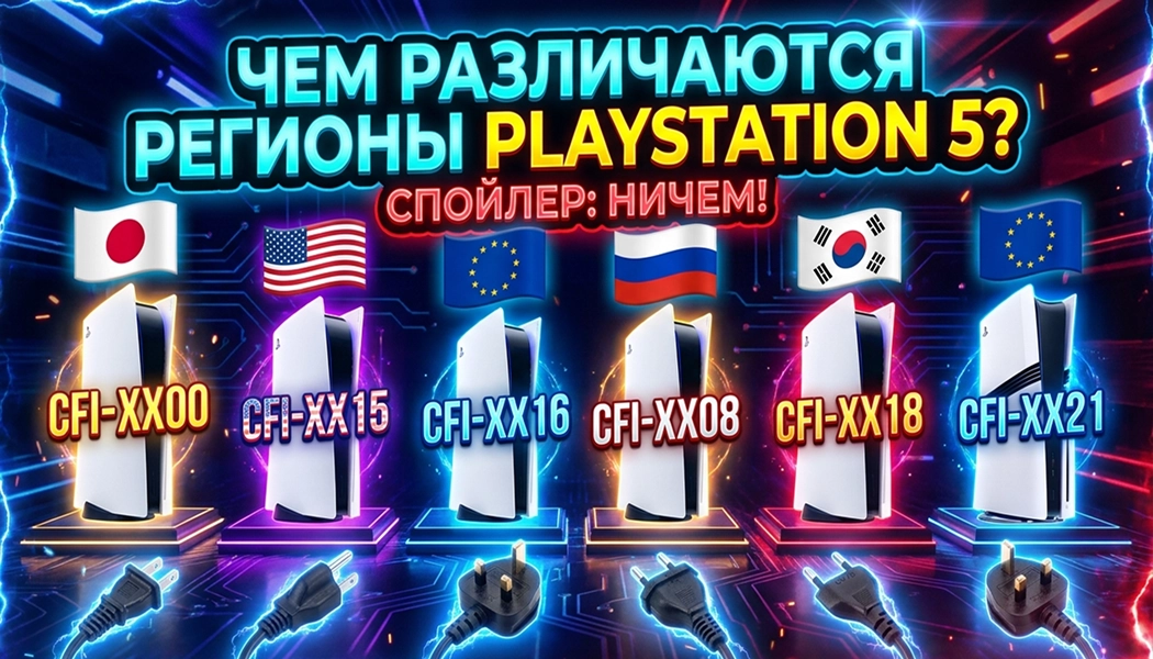 Чем различаются регионы PlayStation 5