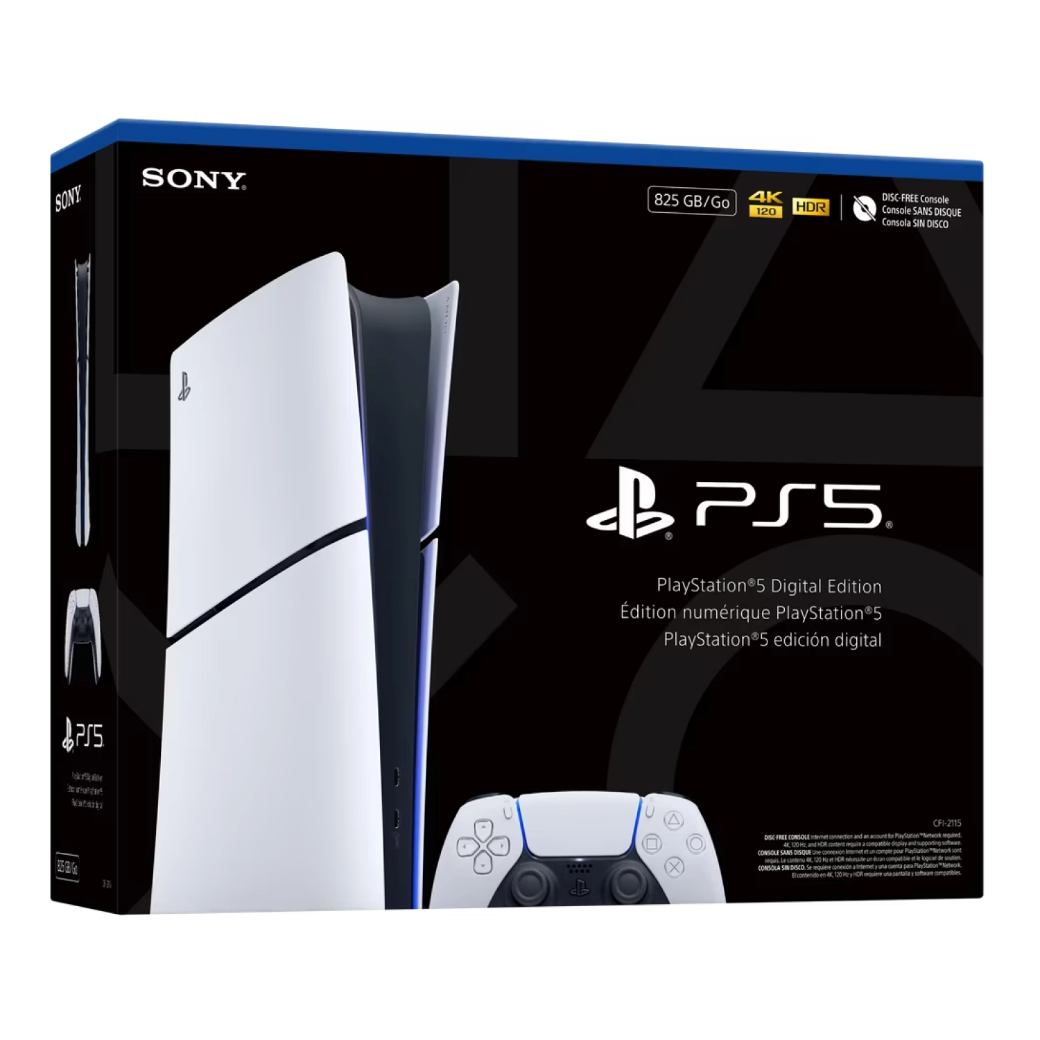 Игровая приставка Sony PlayStation 5 Slim Digital Edition 825GB SSD (PS5 Slim, CFI-2100B, JP)