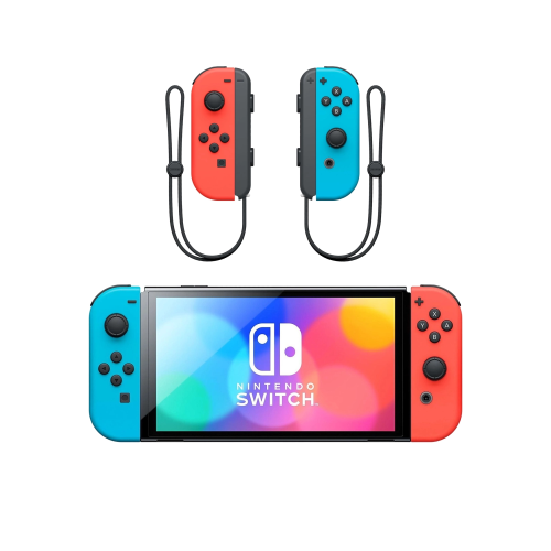 Игровая приставка Nintendo Switch OLED Neon Blue/Neon Red + Joy-Con Neon Red/Neon Blue
