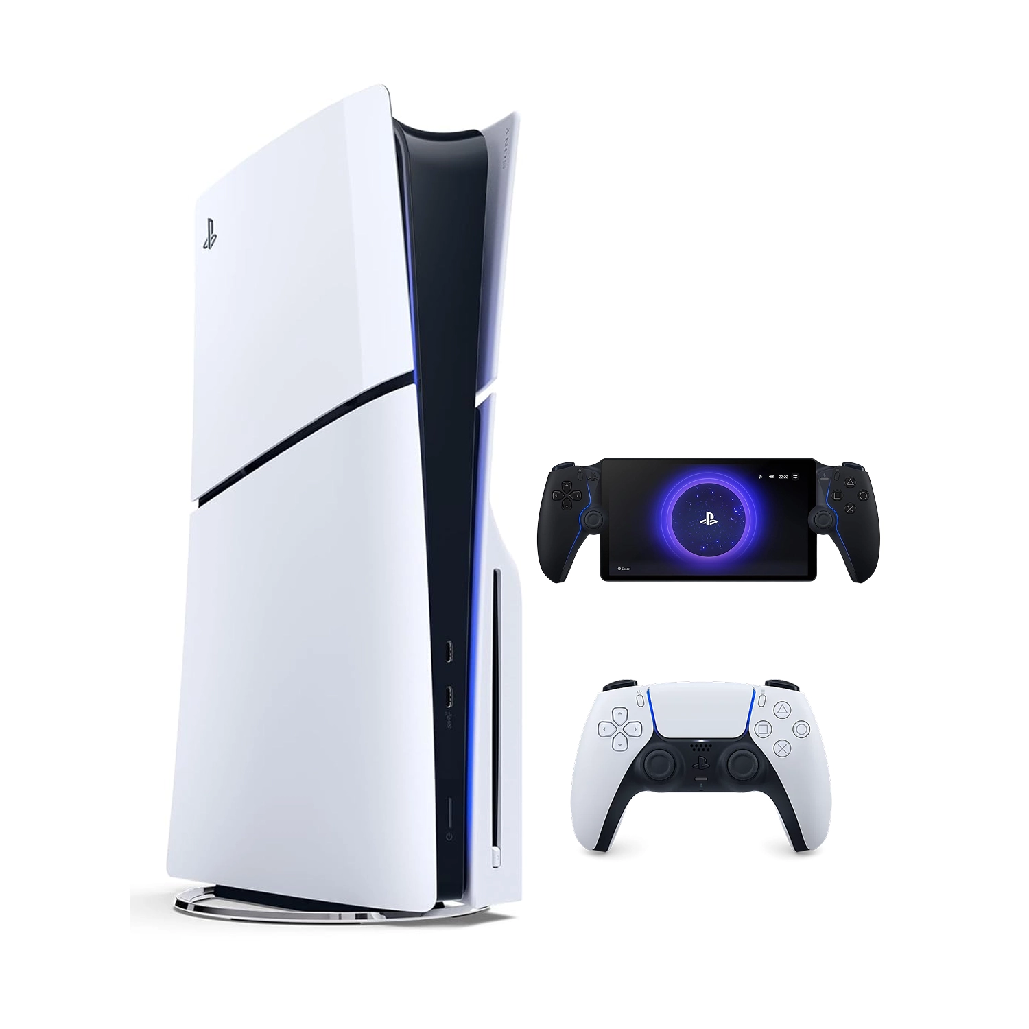 Игровая приставка Sony PlayStation 5 Slim (c дисководом) (PS5 Slim) + Portal Midnight Black