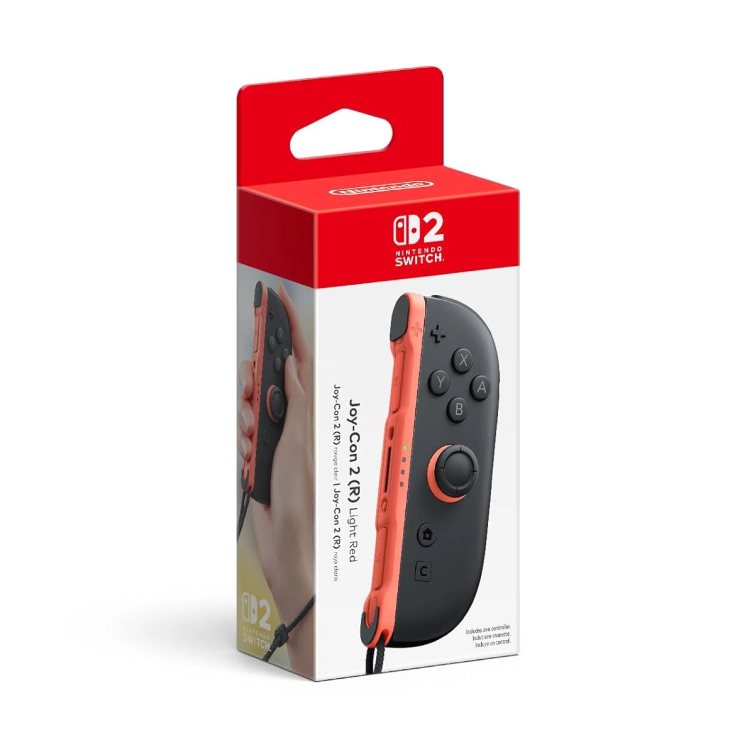 Контроллер Joy-Con 2 Light Red (R)