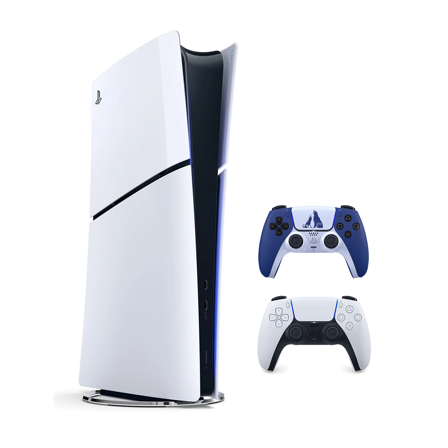Игровая приставка Sony PlayStation 5 Slim Digital Edition (PS5 Slim) + 2 геймпад God of War Ragnarok