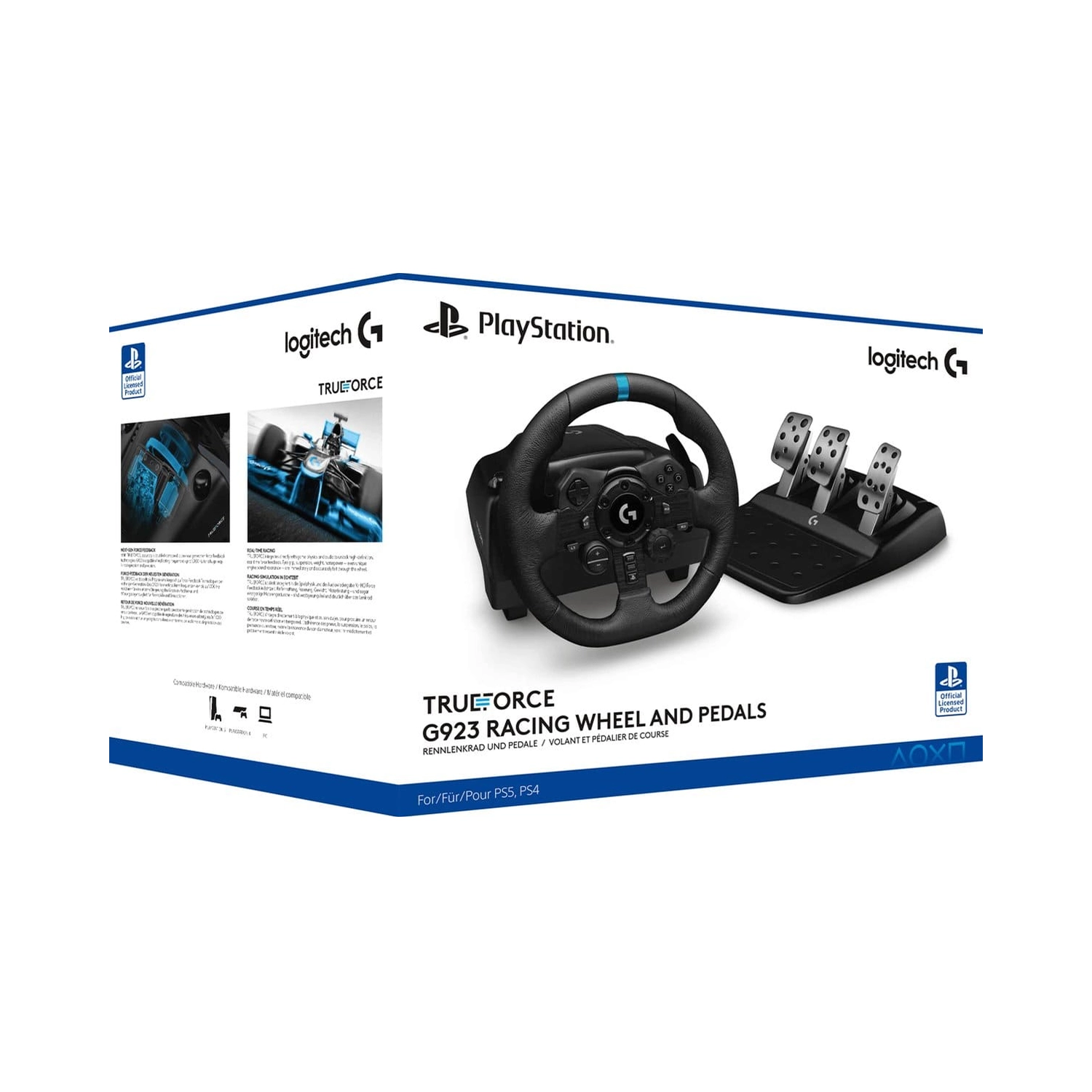 Руль и педали Logitech G923 Trueforce Racing для PS5