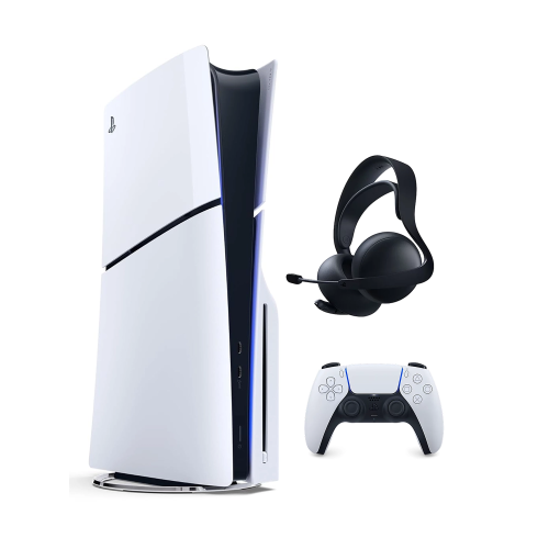 Игровая приставка Sony PlayStation 5 Slim (c дисководом) (PS5 Slim) + Pulse Elite Midnight Black