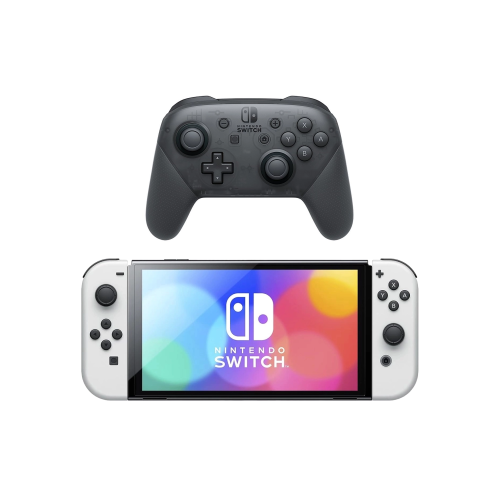 Игровая приставка Nintendo Switch OLED White + Pro Controller