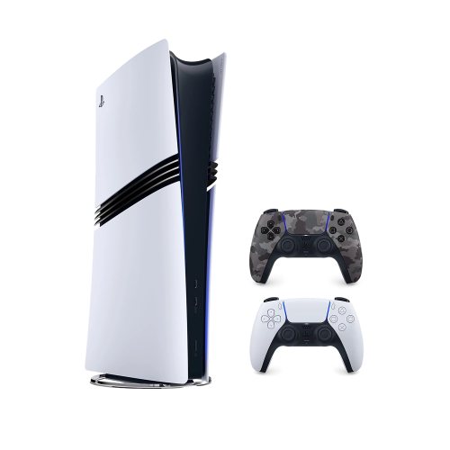 Игровая приставка Sony PlayStation 5 Pro (PS5 Pro) + 2 геймпад Gray Camouflage