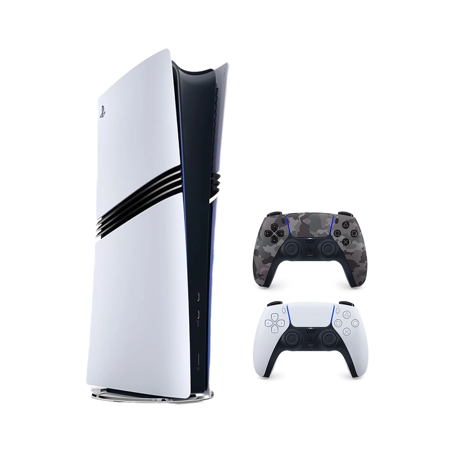 Игровая приставка Sony PlayStation 5 Pro (PS5 Pro) + 2 геймпад Gray Camouflage