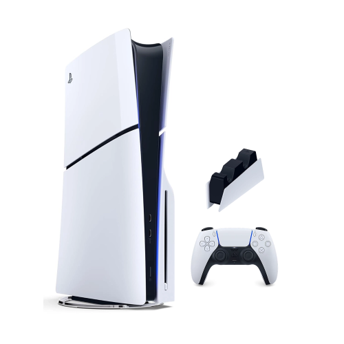Игровая приставка Sony PlayStation 5 Slim (с дисководом) (PS5 Slim) + зарядная станция DualSense