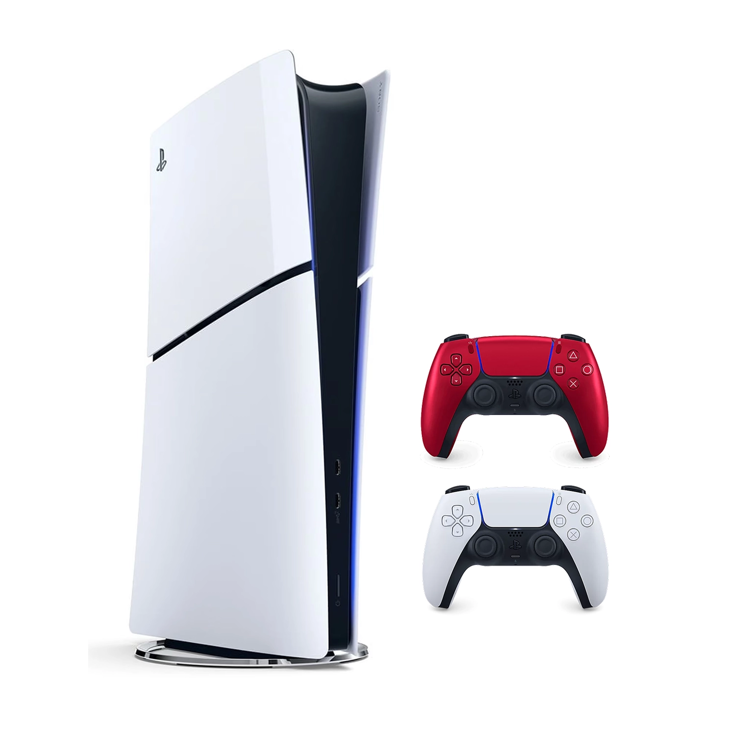 Игровая приставка Sony PlayStation 5 Slim Digital Edition (PS5 Slim) + 2 геймпад Volcanic Red