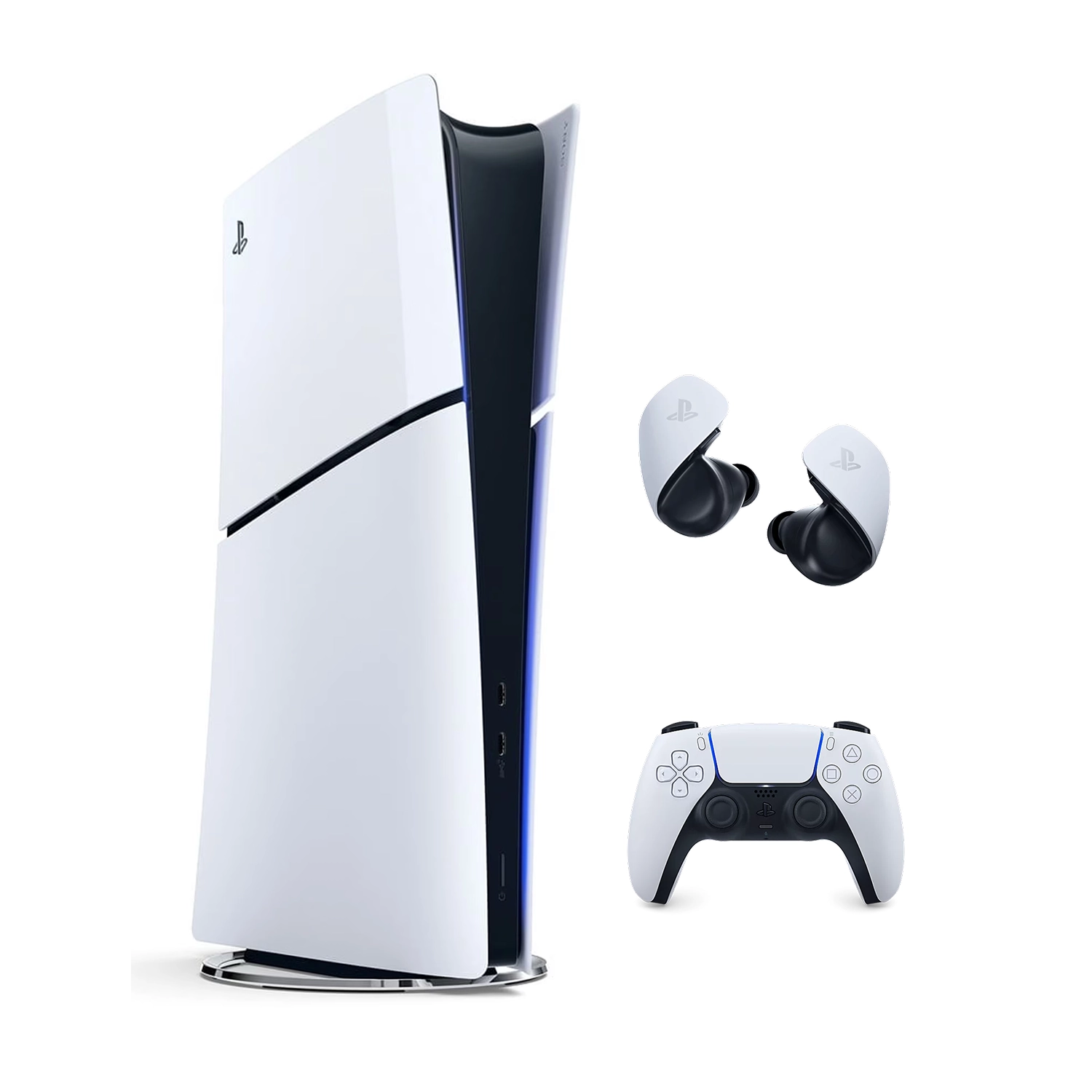 Игровая приставка Sony PlayStation 5 Slim Digital Edition (PS5 Slim) + Pulse Explore White