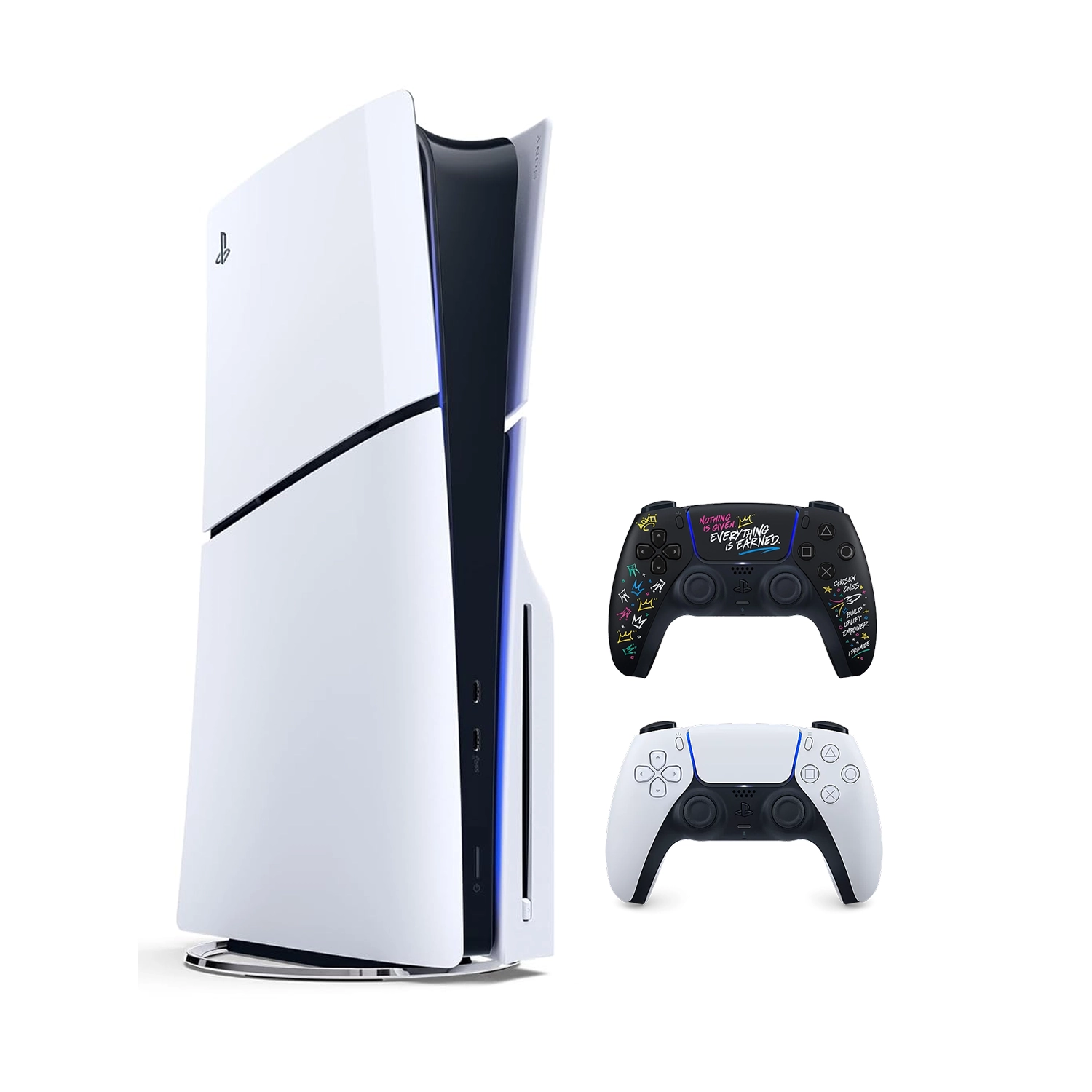 Игровая приставка Sony PlayStation 5 Slim (c дисководом) (PS5 Slim) + 2 геймпад LeBron James