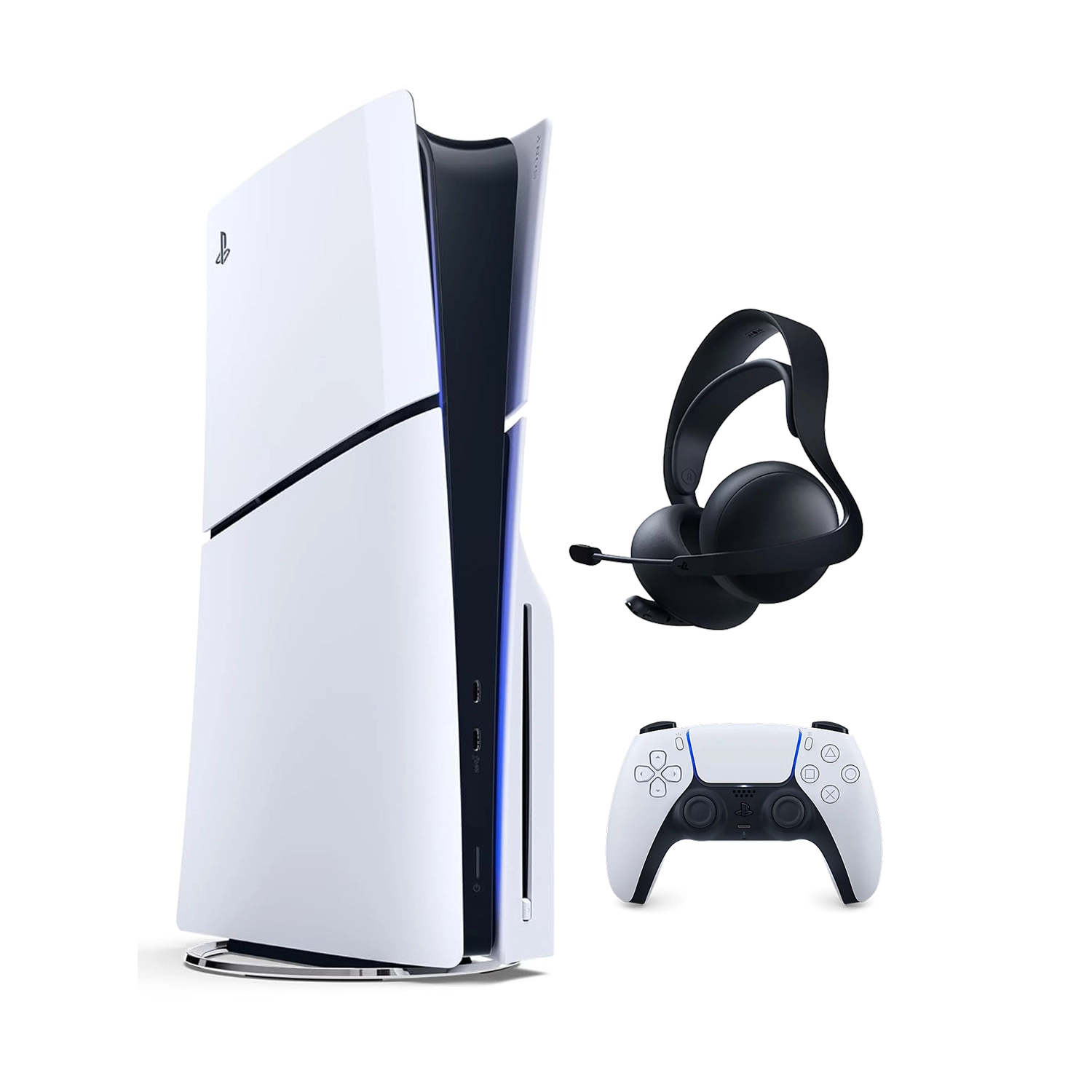 Игровая приставка Sony PlayStation 5 Slim (c дисководом) (PS5 Slim) + Pulse Elite Midnight Black
