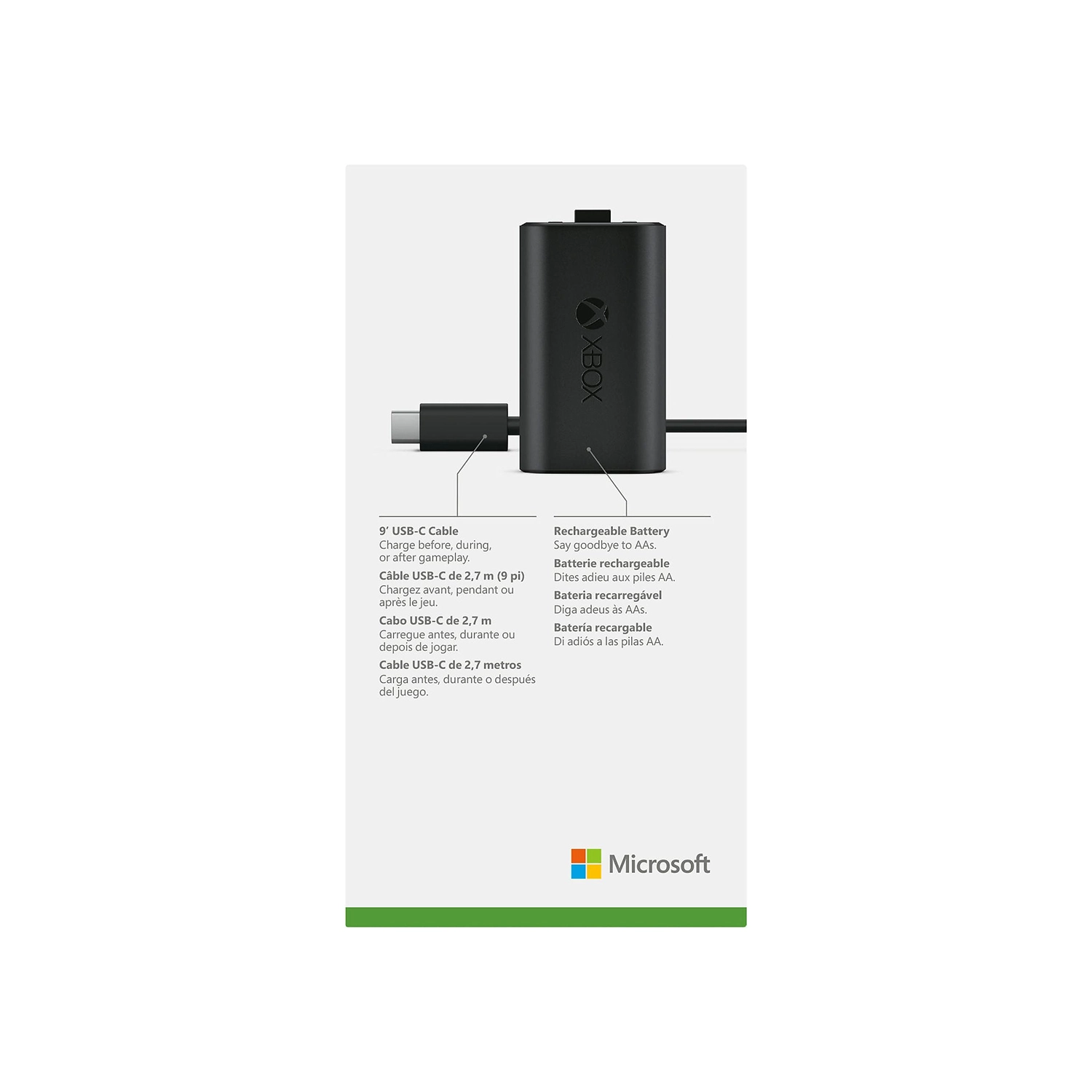 Повербанк для геймпада Microsoft Xbox Play & Charge Kit
