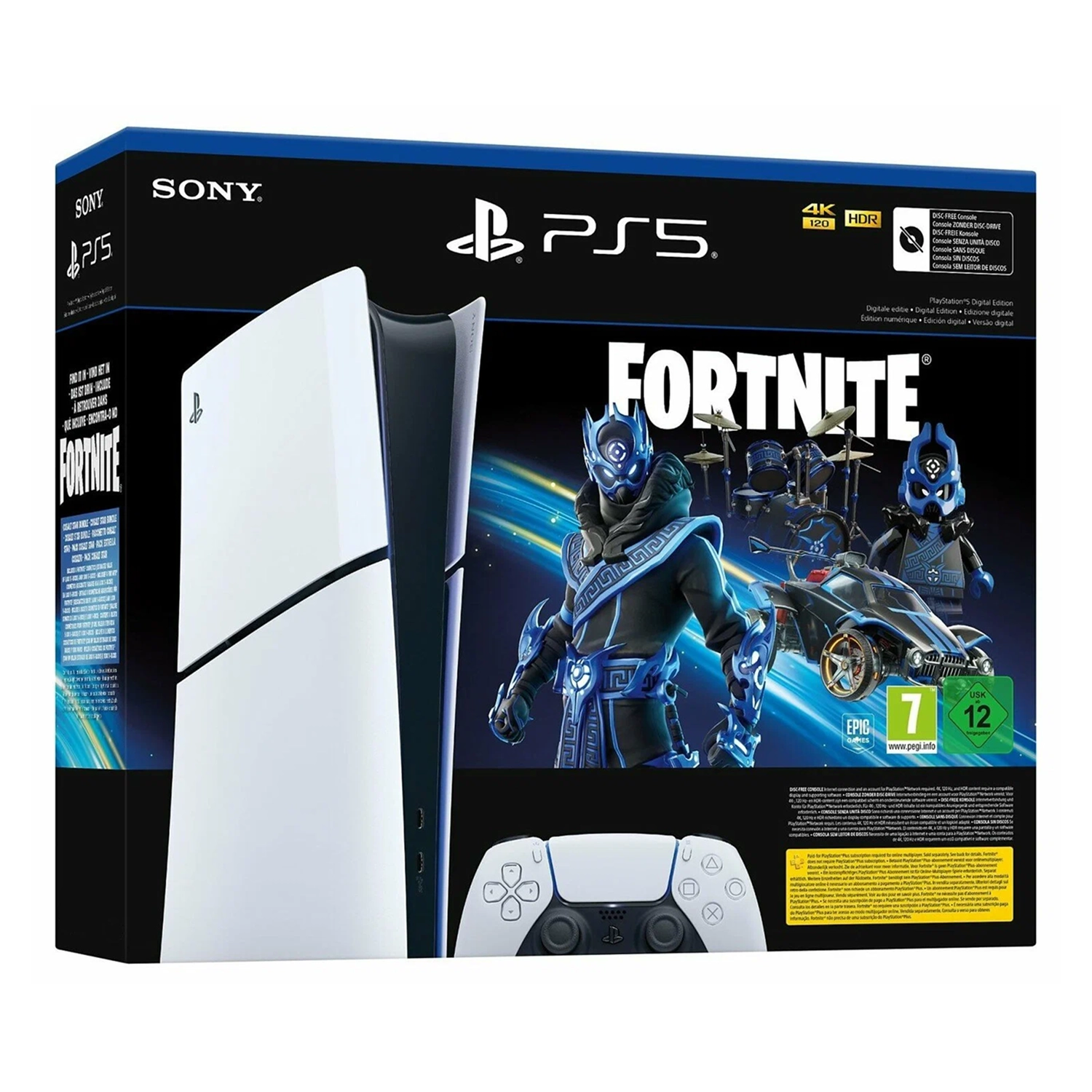 Игровая приставка Sony PlayStation 5 Slim Digital Edition Fortnite Cobalt Star (PS5 Slim)