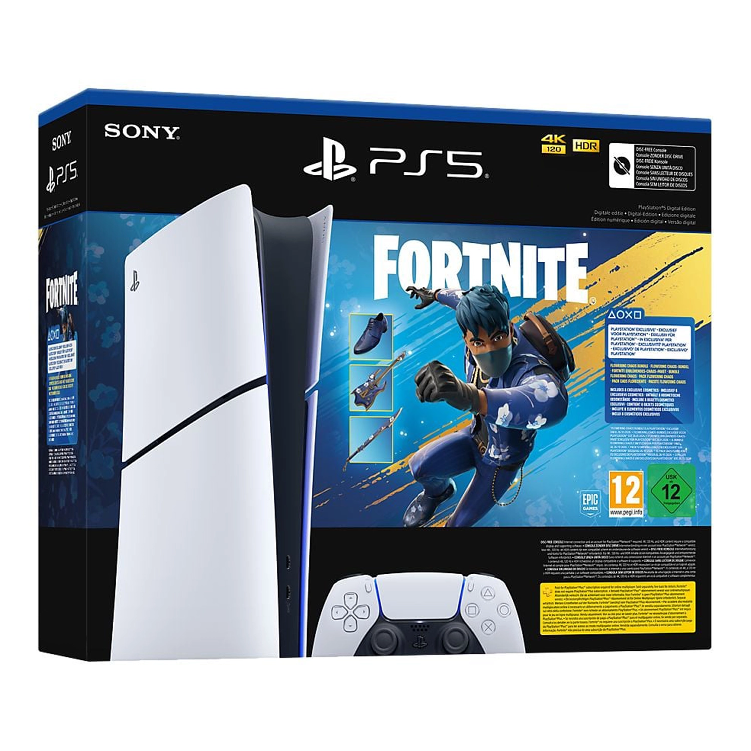 Игровая приставка Sony PlayStation 5 Slim Digital Edition Fortnite Flowering Chaos (PS5 Slim)