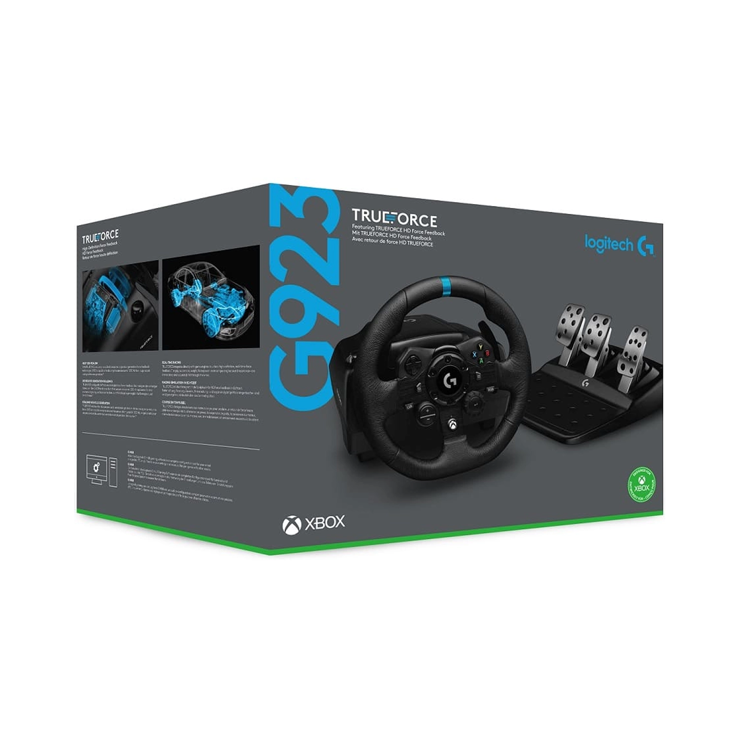Руль и педали Logitech G923 Trueforce Racing для Xbox