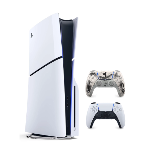 Игровая приставка Sony PlayStation 5 Slim (с дисководом) (PS5 Slim) + 2 геймпад Ghost of Yotei Black