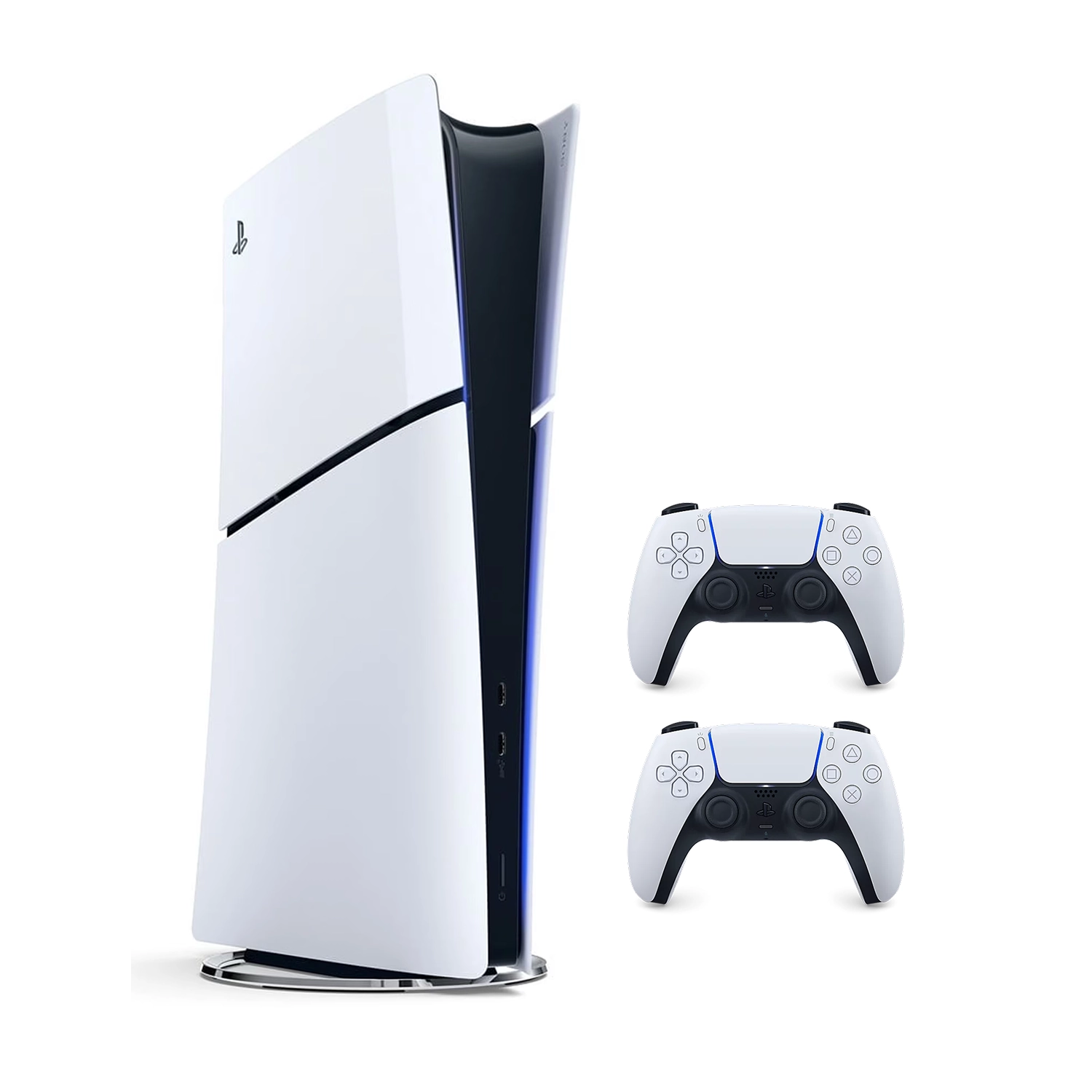 Игровая приставка Sony PlayStation 5 Slim Digital Edition (PS5 Slim) + 2 геймпад White
