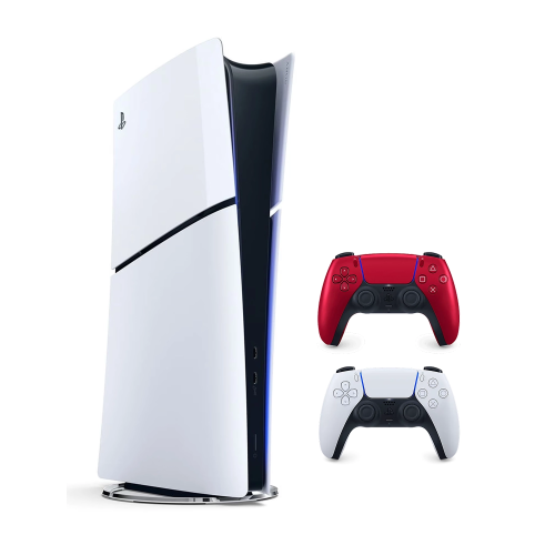 Игровая приставка Sony PlayStation 5 Slim Digital Edition (PS5 Slim) + 2 геймпад Volcanic Red